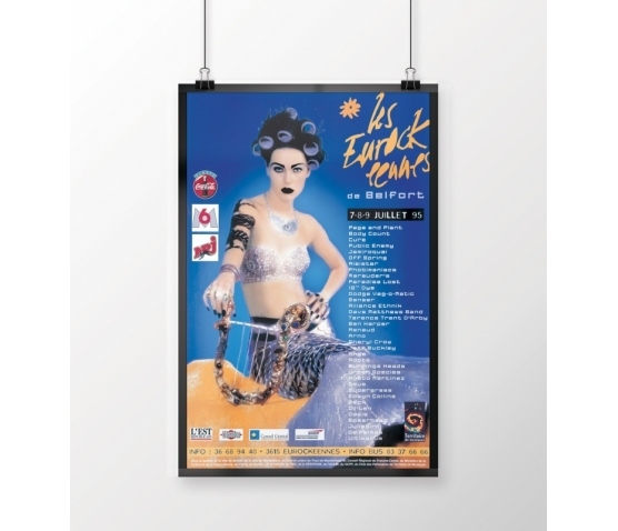 Affiche édition 1995 Eurockéennes de Belfort