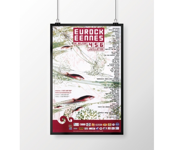 AV Affiche édition 2003 Eurockéennes de Belfort